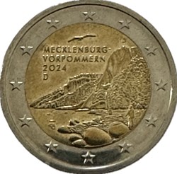 2 euros Parc national de Jasmund D Munich  2024