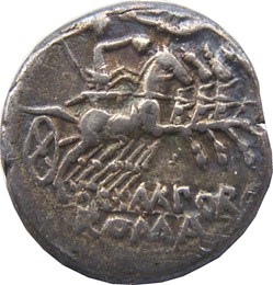 Denier Marcus Porcius Laeca