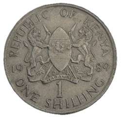 Kenya - 1 shilling Arap Moi 1989