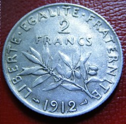 2 francs Semeuse 1912