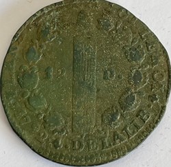 12 deniers dit "au faisceau", type FRANCOIS 1792 Limoges