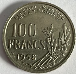 100 Francs Cochet 1958