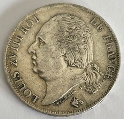 1 franc Louis XVIII 1817 Paris