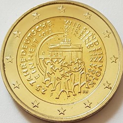 2 Euros 25e anniversaire de la réunification allemande 2015 D Munich