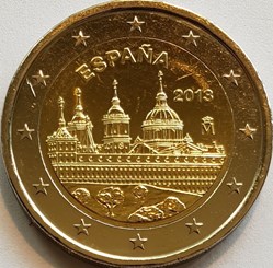 2 Euros Site royal de Saint-Laurent-de-l'Escurial, inscrit au patrimoine mondial de l'UNESCO 2013