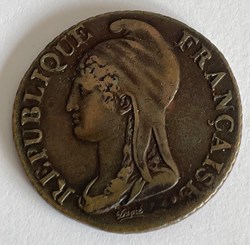 5 centimes Dupré Petit module