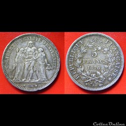 5 francs Hercule 1876 A