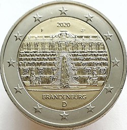 2 Euros Présidence du Brandebourg au Bundesrat 2020 D Munich