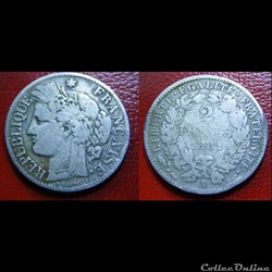 2 francs Cérès 1881 A