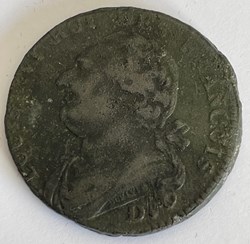 12 deniers dit "au faisceau", type FRANCOIS 1793 Dijon