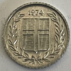 Islande -10 aurar 1974