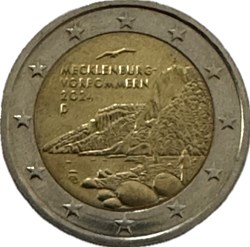 2 euros Parc national de Jasmund  J  Hambourg 2024