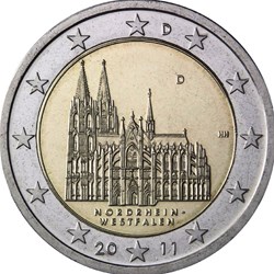 2 Euros Présidence de la Rhénanie-du-Nord-Westphalie 2011 D Munich
