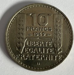 10 francs Turin 1949 B