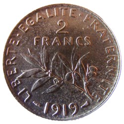 2 francs Semeuse 1919