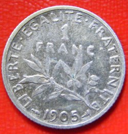 1 francs Semeuse 1905
