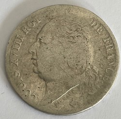 1 franc Louis XVIII 1816 Toulouse