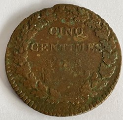 5 centimes Dupré AN5 R