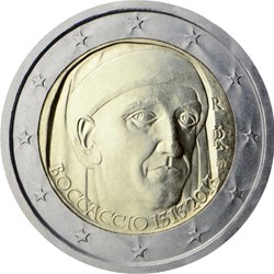 2 Euros 700e anniversaire de la naissance de l'écrivain italien Giovanni Boccaccio 2013