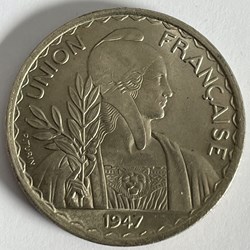Indochine 1 piastre 1947