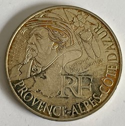 10 euros Provence-Alpes-Côte d'Azur 3e type