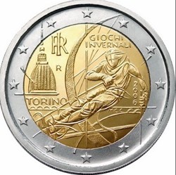 2 Euros XXe Jeux olympiques d'hiver de Turin de 2006