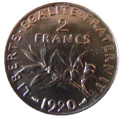 2 francs Semeuse 1920