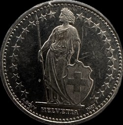 Suisse ½ franc Helvetia debout cupronickel 2011