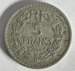 5 francs Lavrillier 1946 B