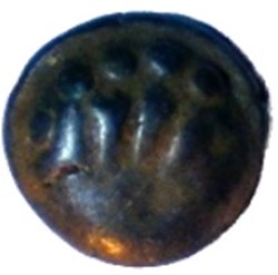 ¼ de statère aux segments de cercles, cheval à gauche