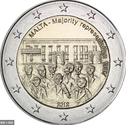 2 Euros Majorité au Conseil des Représentants en 1887 2012