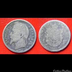 1 franc Napoléon III, tête laurée 1869 Strasboug