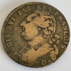 12 deniers dit "au faisceau", type FRANCOIS 1792 Dijon