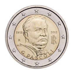2 Euros 100e anniversaire de la mort du poète italien Giovanni Pascoli 2012