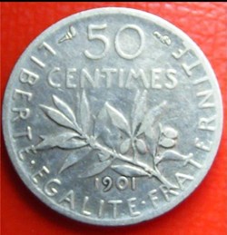 50 centimes Semeuse 1901