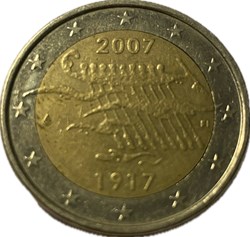 2 euros Indépendance de la Finlande 2007