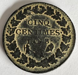 5 centimes Dupré AN8 AA