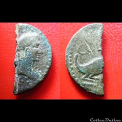 Dupondius - "Demi-as" NÎMES - AUGUSTE et AGRIPPA - COL - NEM