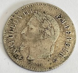 20 centimes III Napoléon tête laurée, grand module 1867 Paris