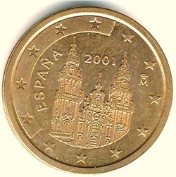 2 centimes euro 2001