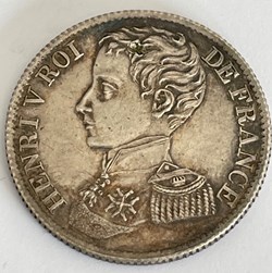 1 franc Henri V Comte de Chambord 1831