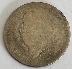 1 franc Louis XVIII 1824 Perpignan