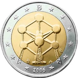 2 Euros Rénovation de l'Atomium, à Bruxelles 2006