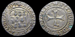 Blanc à la targe - François II - Nantes (variante)