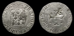 Blanc à la targe - François II - Rennes (Contremarque)
