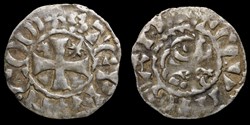 Denier - Etienne 1er (Penthièvre) - Immobilisé (Variante)