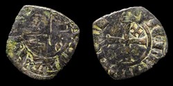 Denier - Jean III et Jeanne de Savoie - Vicomté de Limoges