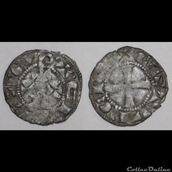 Languedoc - ÉVÊCHÉ ET CITÉ DE CAHORS - Denier ANONYME (XIIIe siècle)