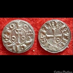 Languedoc - COMTÉ de TOULOUSE- denier BERTRAND ( 1105-1112 )