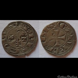 Languedoc - Evêché et cité de Cahors - Guéraud IV et Barthélémy le Roux - Denier
